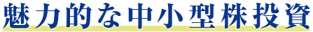 魅力的な中小型株投資 